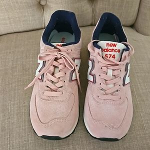 New Balance 574 Pink Athletic/Sneaker S 9.5 Excellent Condition !